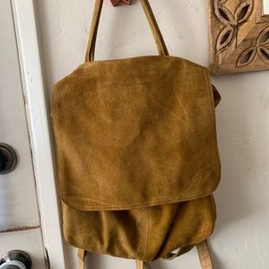 Free People mustard backpack/crossbody